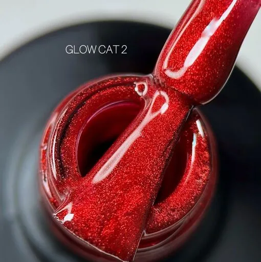 Гель-лак котяче око, 10 мл №02 Glow Cat Gel Polish SAGA Professional