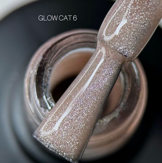 Гель-лак котяче око, 10 мл №06 Glow Cat Gel Polish SAGA Professional