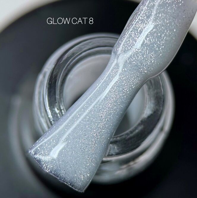 Гель-лак котяче око, 10 мл №08 Glow Cat Gel Polish SAGA Professional