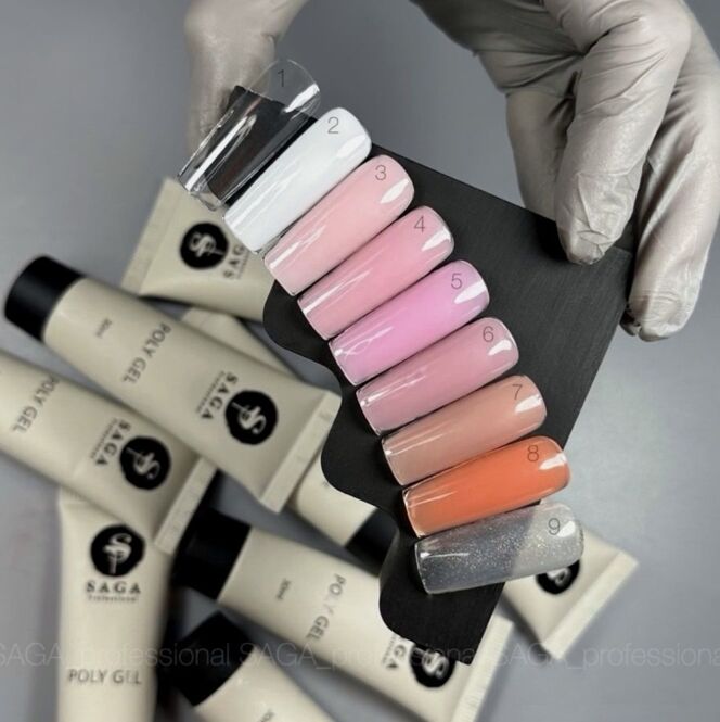 Полігель для нігтів, 30 мл №04 Poly Gel NEW SAGA Professional