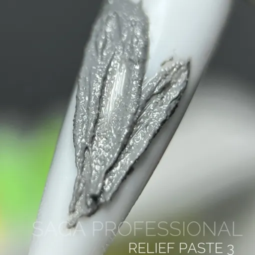 Паста рельєфна, 5 мл  №03 Колір: сірий Relief paste SAGA Professional