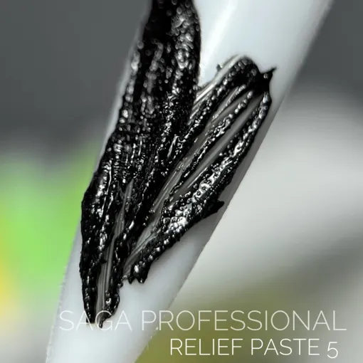 Паста рельєфна, 5 мл  №05 Колір: чорний Relief paste SAGA Professional