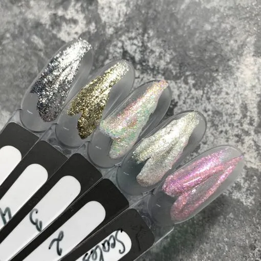 Гель паста рельєфна з блискітками, 5 мл №01 Колір: бузковий / аврора Scasles paste SAGA Professional