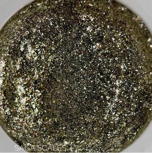 Гель паста рельєфна з блискітками, 5 мл №04 Колір: золотий Scasles paste SAGA Professional