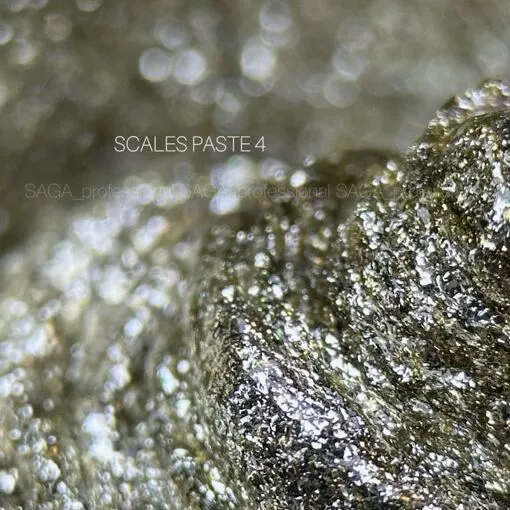 Гель паста рельєфна з блискітками, 5 мл №04 Колір: золотий Scasles paste SAGA Professional
