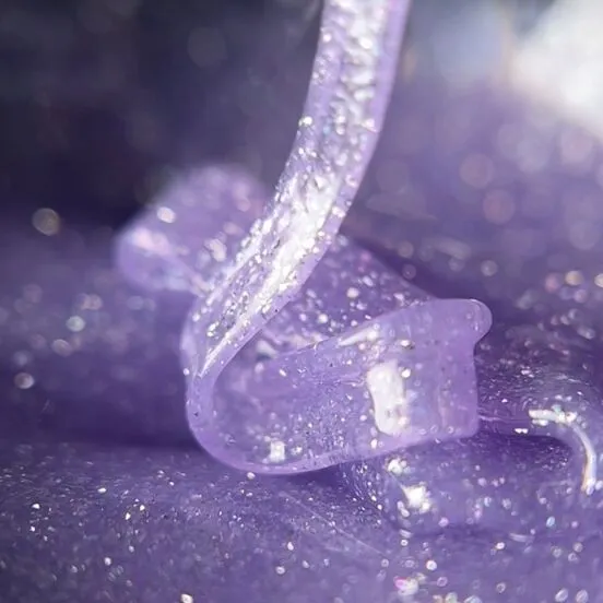 Гель для нарощування нігтів світловідбиваючий, 15 мл №05 Колір: Ліловий Sparkle Builder Gel NOTD