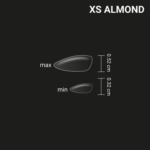 ADORE SPLETNICA Funky Gel Nail Tips 240pcs "XS ALMOND"  Гелеві тіпси XS Мигдаль