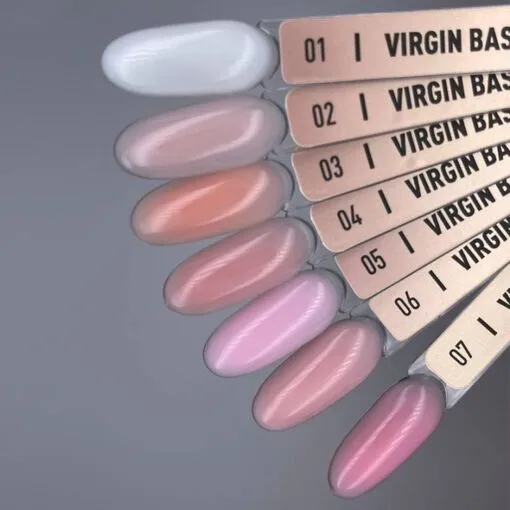 NUB VIRGIN Base Основа камуфлююча каучукова під гель-лак 30мл №01 